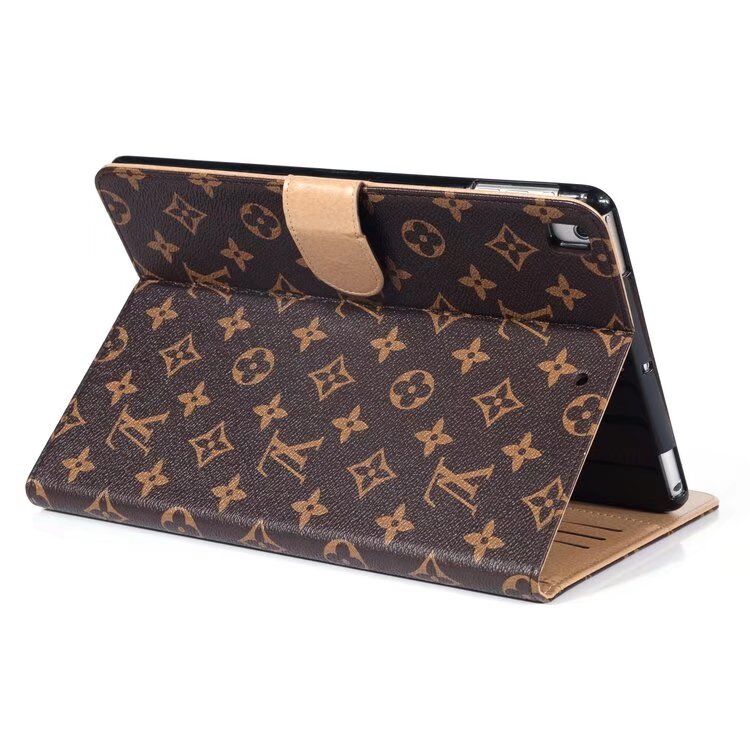 Side profile of the Louis Vuitton Monogrammed iPad Case